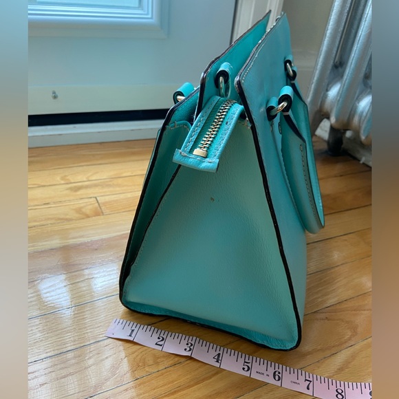 Kate Spade 12.5 inch teal handbag - Picture 7 of 9